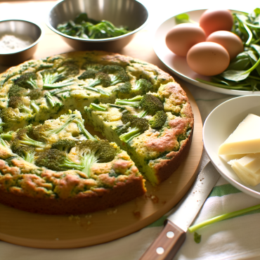 Deliziosa torta salata ai broccoletti e fontina, avvolta da gustosa pasta sfoglia e arricchita da uno strato di besciamella cremosa. Perfetta come antipasto o piatto principale, questa ricetta è arricchita da un tocco croccante grazie ai pinoli tostati o ai semi di girasole. Buon appetito!